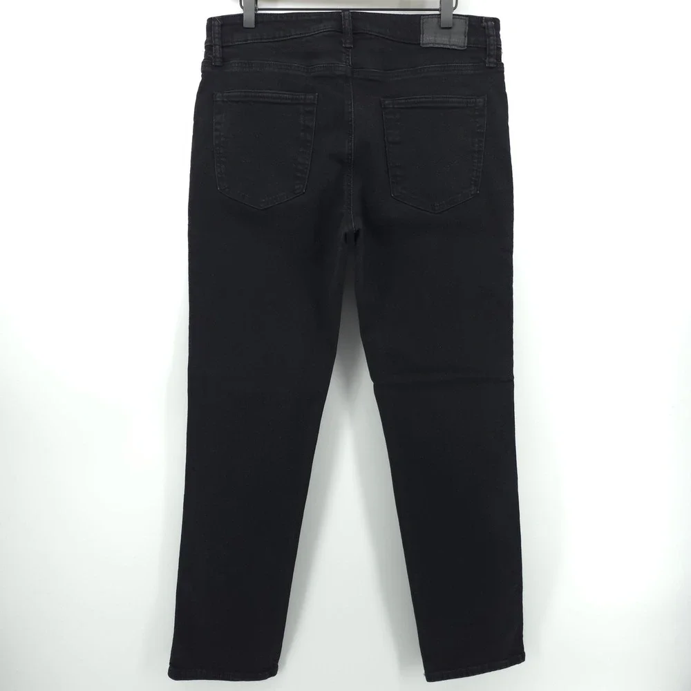 American Eagle Mens Jeans Airflex+ 34x32 Black Slim Straight Stretch Denim